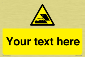 Custom Warning submerged objects in watercraft areas